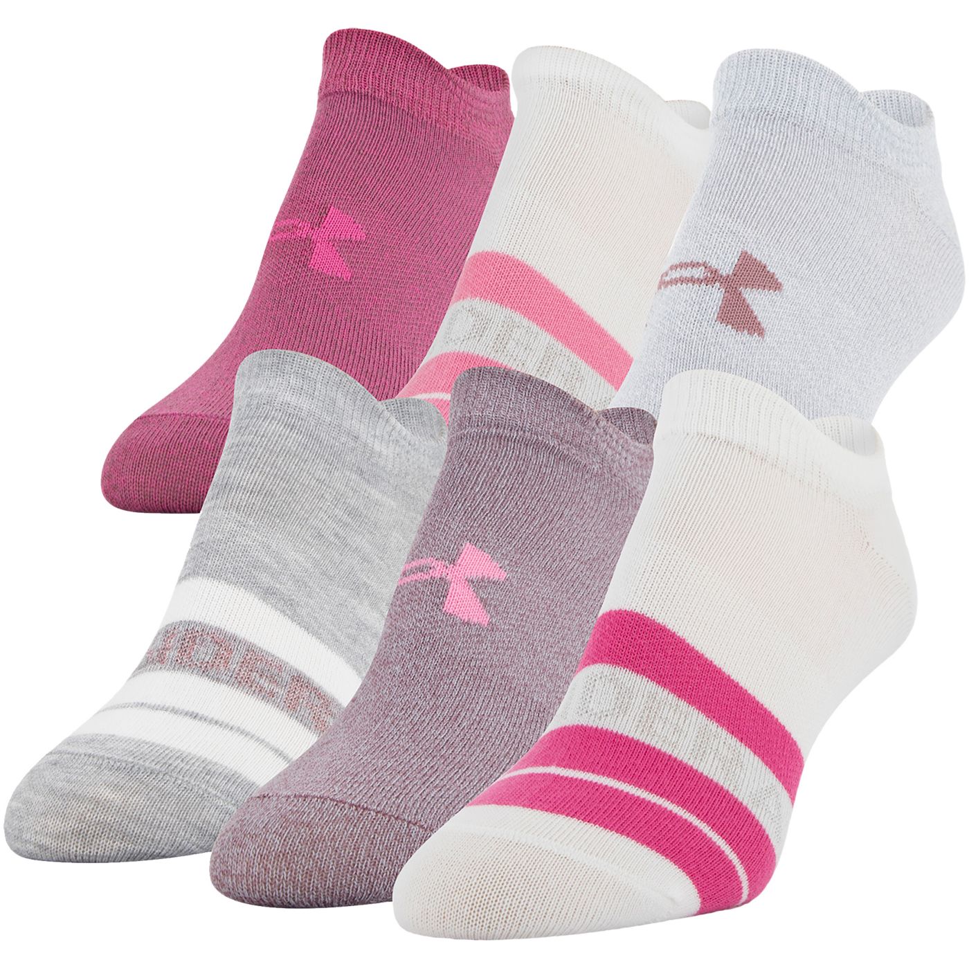 Under Armour Women's Essential 2.0 No Show Socks - 6 Pack | DICK'S ...