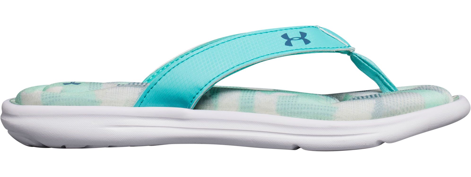 black under armour flip flops
