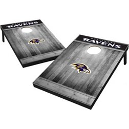 Wild Sports Baltimore Ravens Grey Wood Tailgate Toss