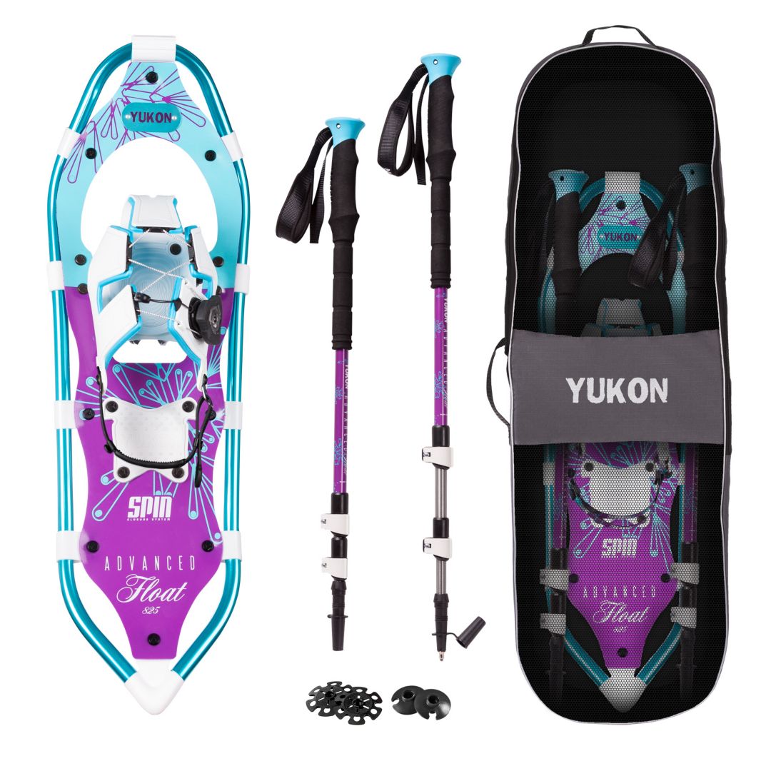 Snowshoes 825 Yukon Charlies Advanced Float Spin Womens Snowshoe Kit