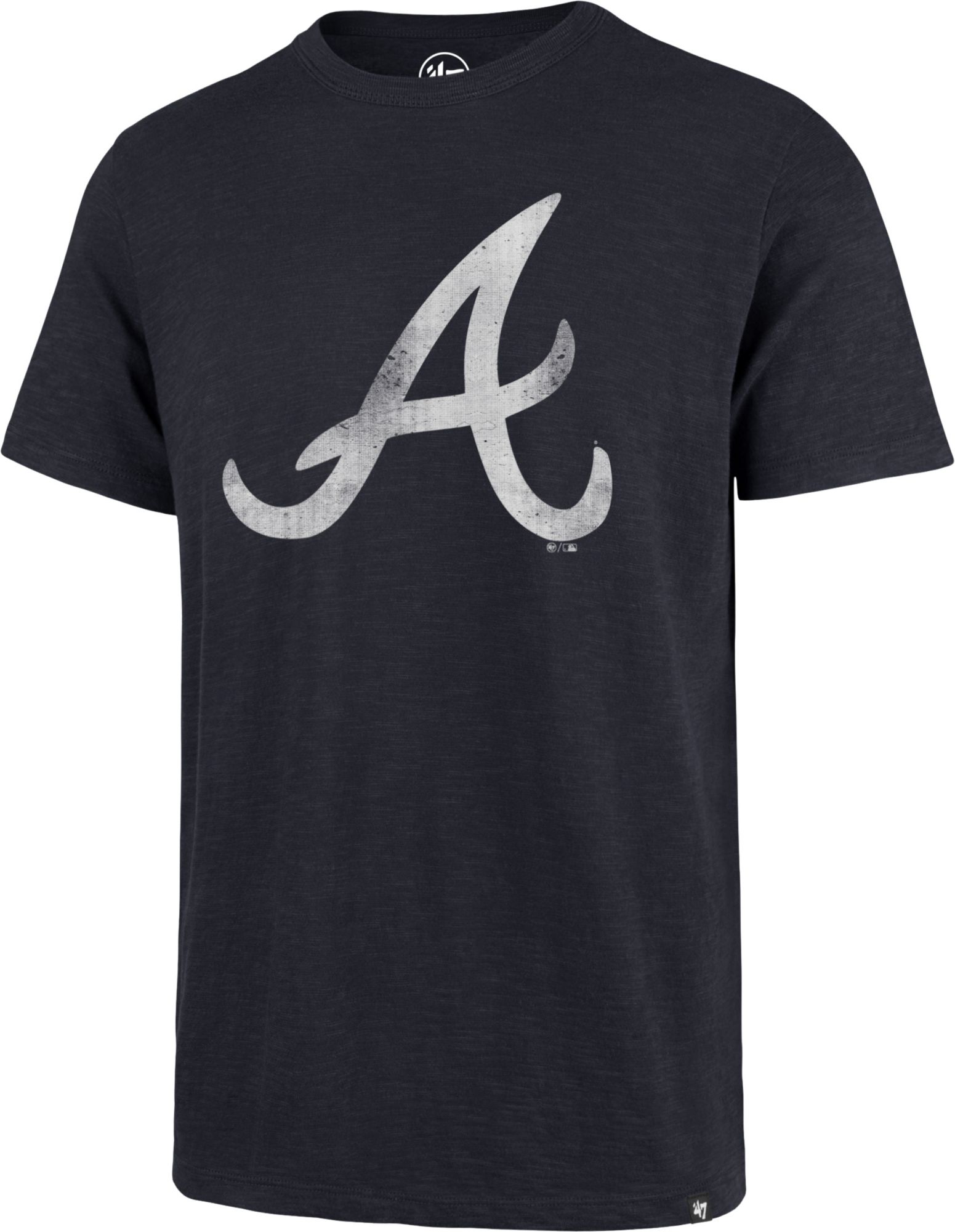 Atlanta Braves 47 Brand Fall Navy Tomahawk Logo Soft Cotton Scrum T-Shirt