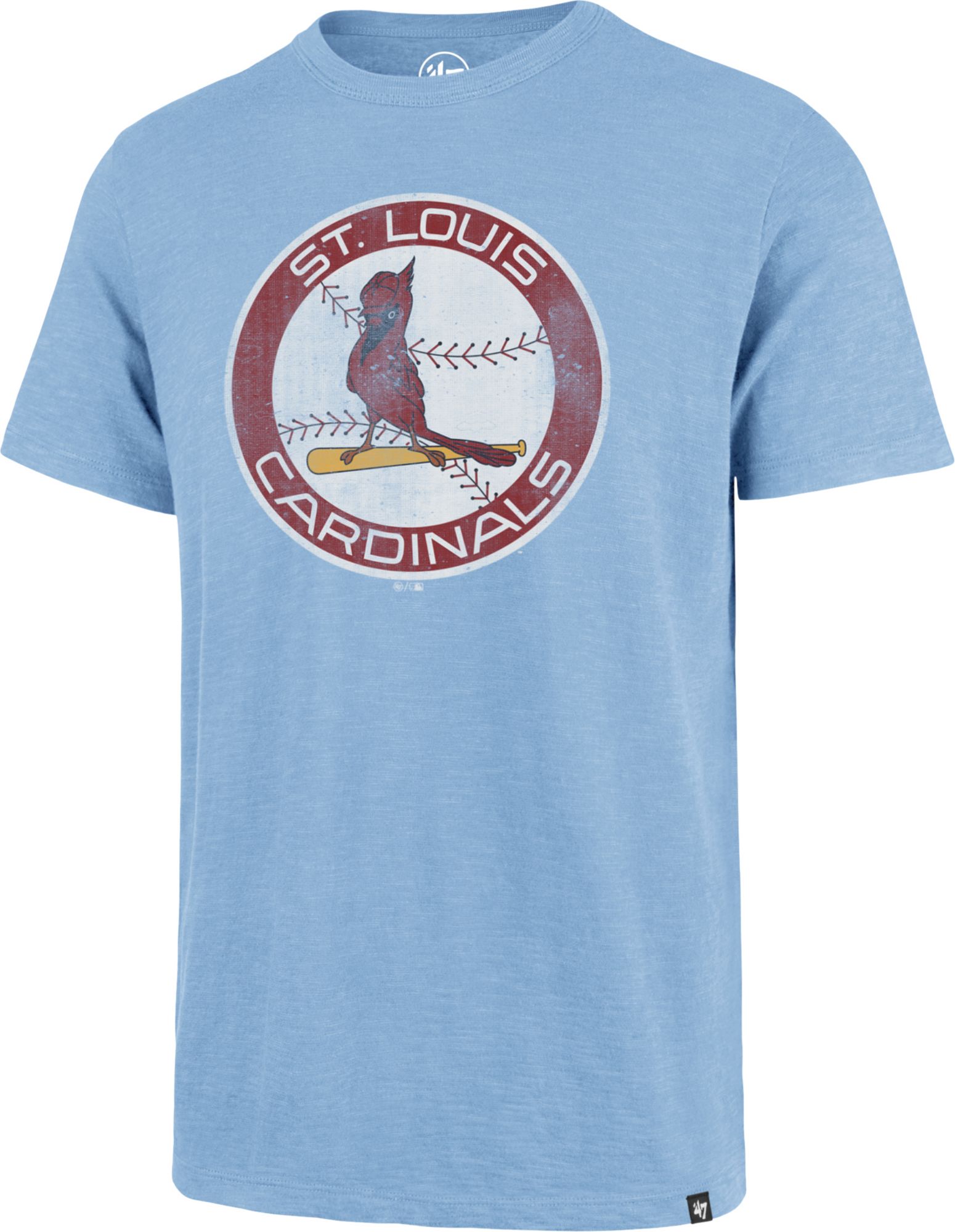'47 Men's St. Louis Cardinals Blue Grit Vintage Scrum T-Shirt