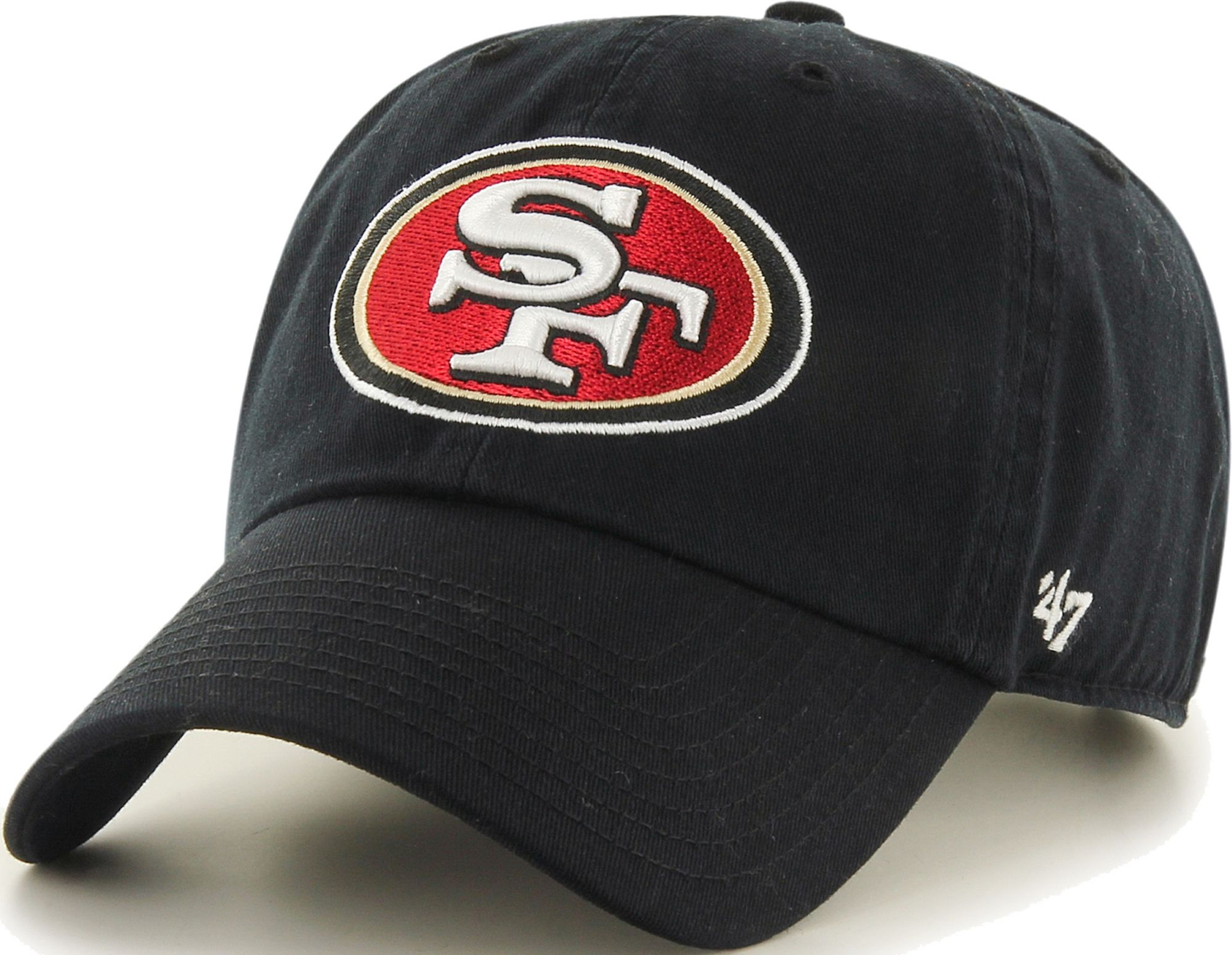 47 Brand / Men's San Francisco 49ers Clean Up Black Adjustable Hat