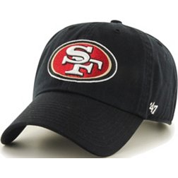 '47 Men's San Francisco 49ers Clean Up Black Adjustable Hat