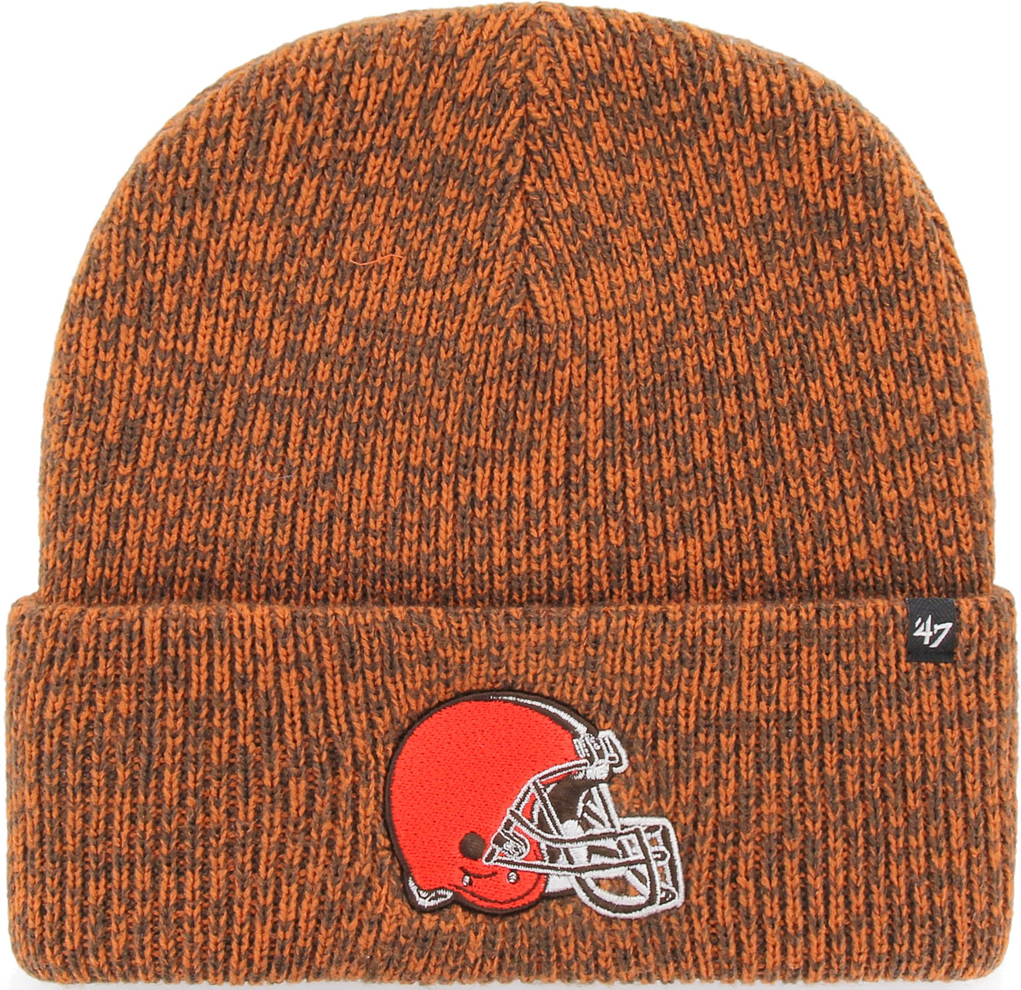 Men's Cleveland Browns Brainfreeze Brown Cuffed Knit