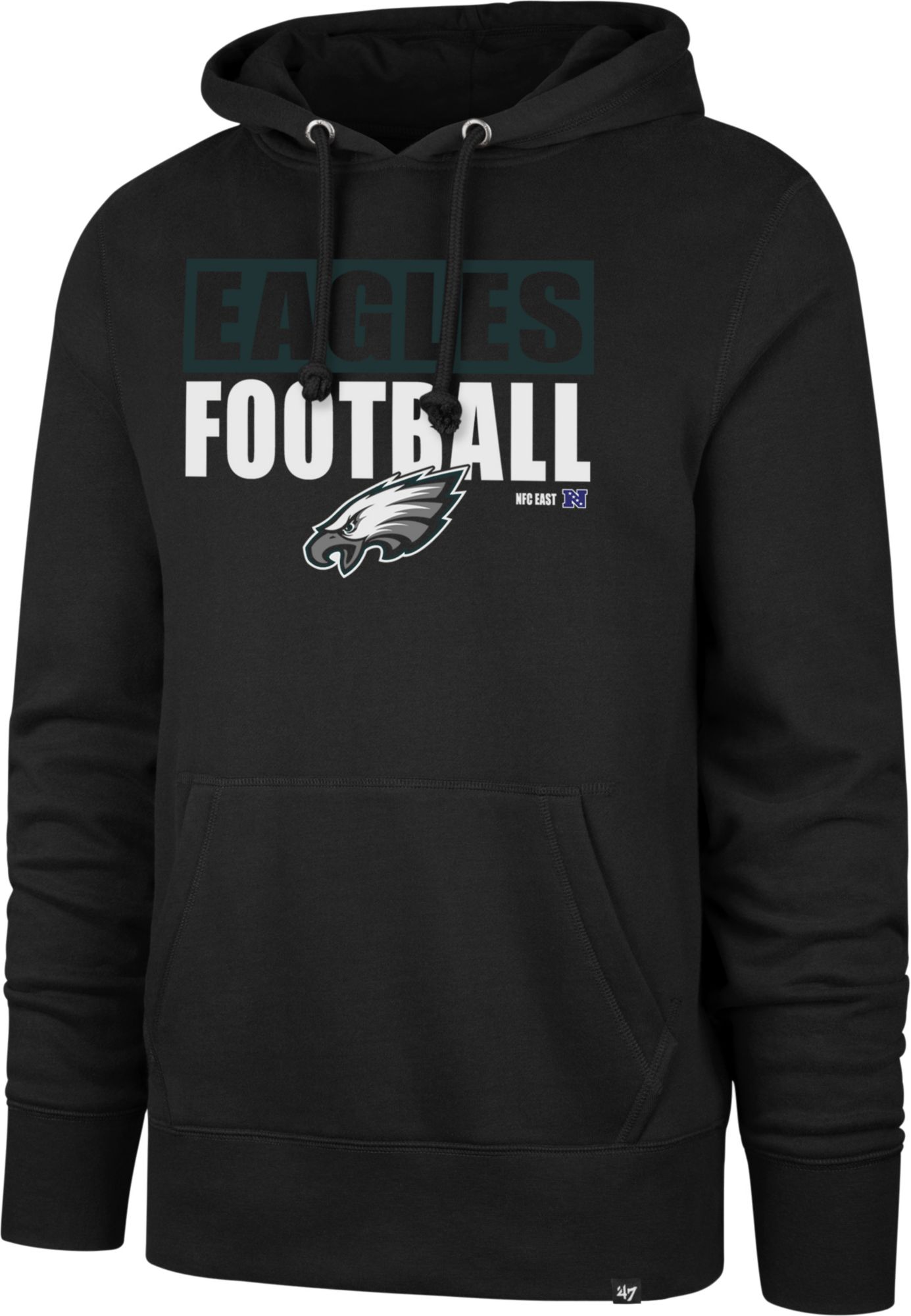 47 Brand / Men's Philadelphia Eagles Headline Black Hoodie