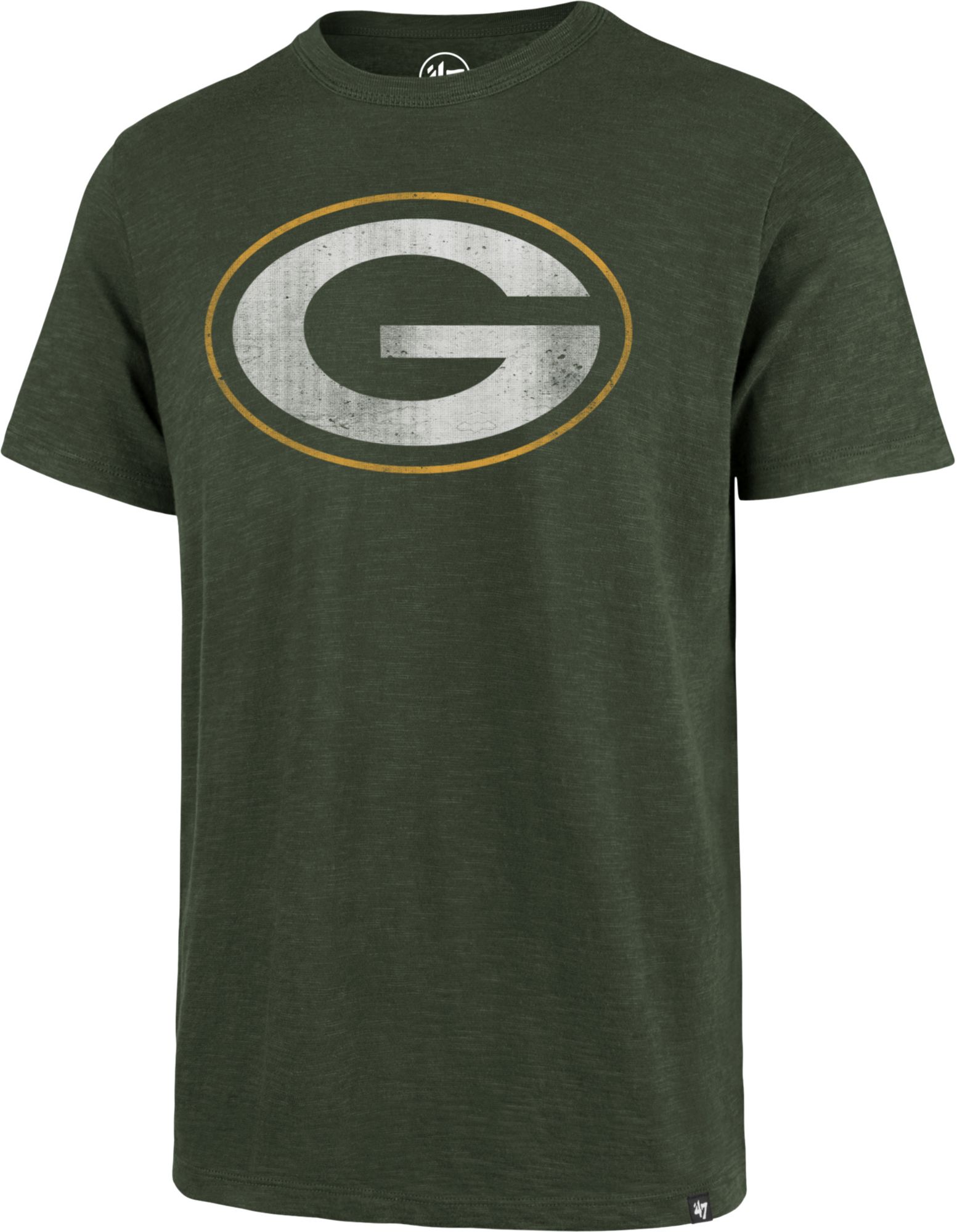 '47 Men's Green Bay Packers Scrum Logo Green T-Shirt