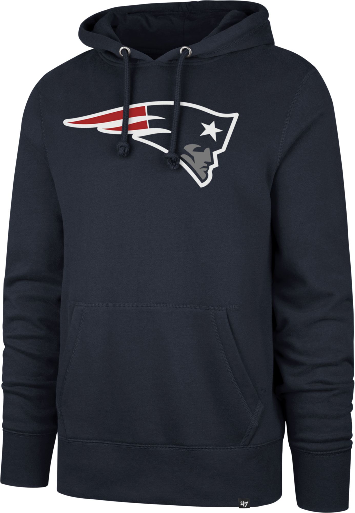 nike men's new england patriots stadium classic club navy hoodie