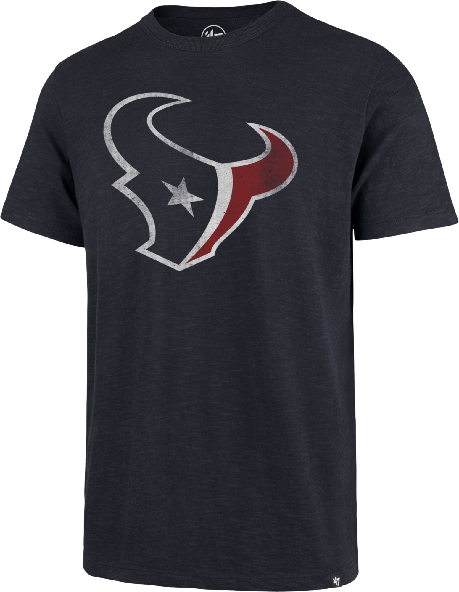 47 Brand / Men's Houston Texans Scrum Logo Navy T-Shirt