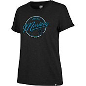 ‘47 Women's Miami Marlins Black Match Hero T-Shirt