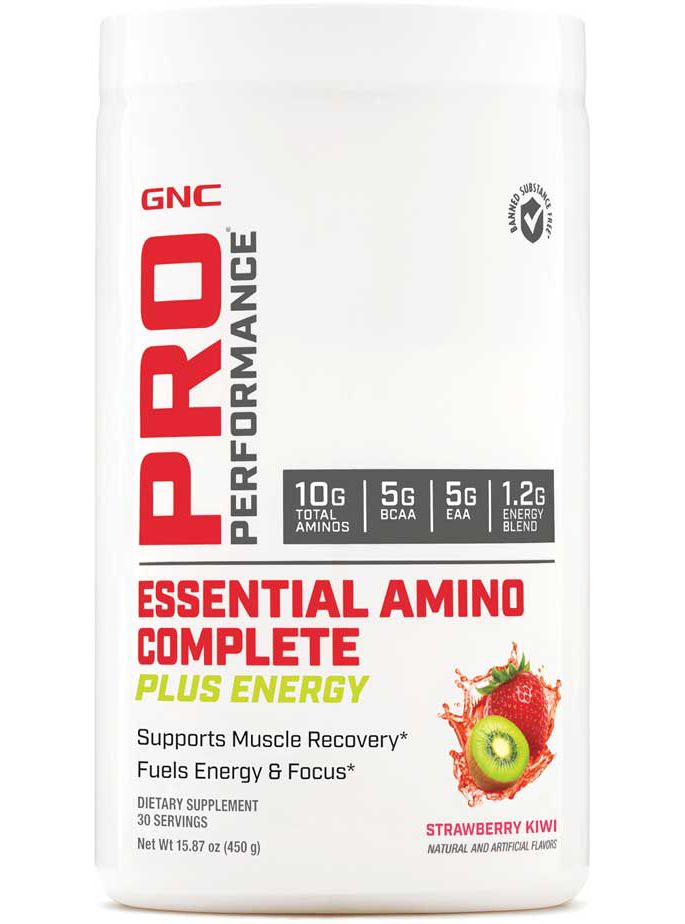 Gnc Pro Performance Essential Amino Complete Plus Energy Strawberry Kiwi 30 Servings