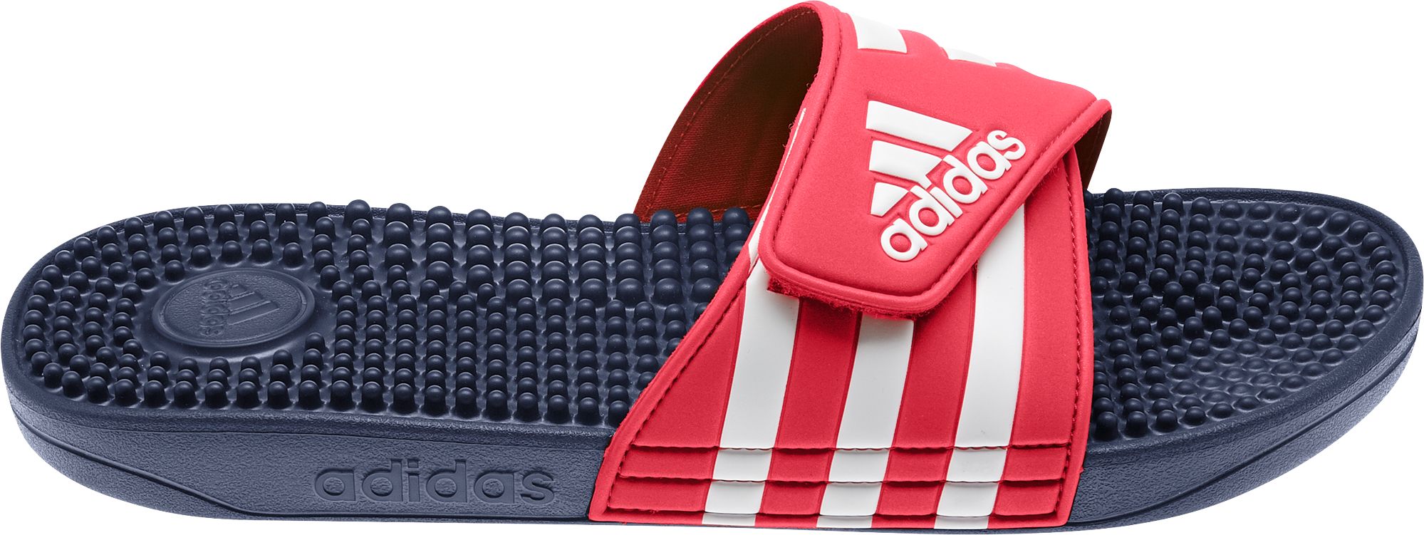 red adidas slides near me