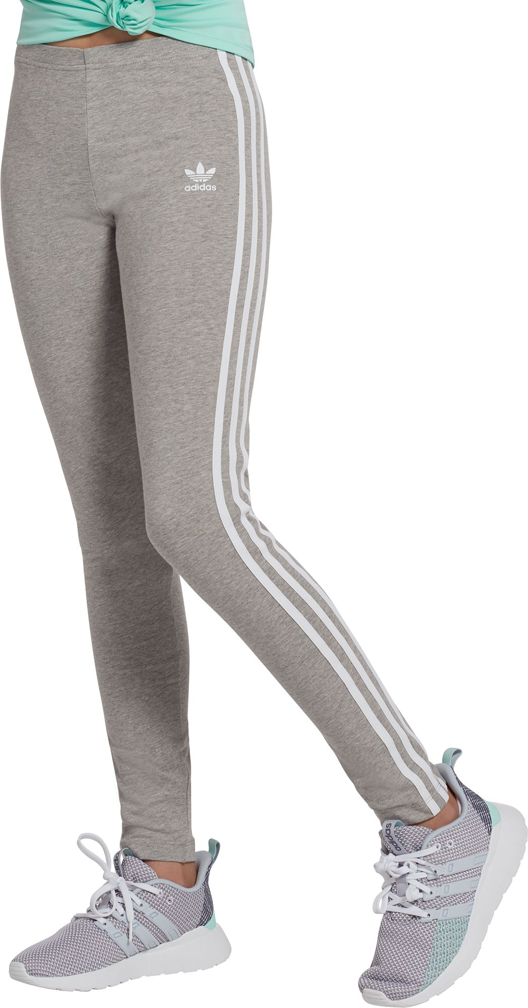 adidas Originals Girls' 3-Stripe Leggings