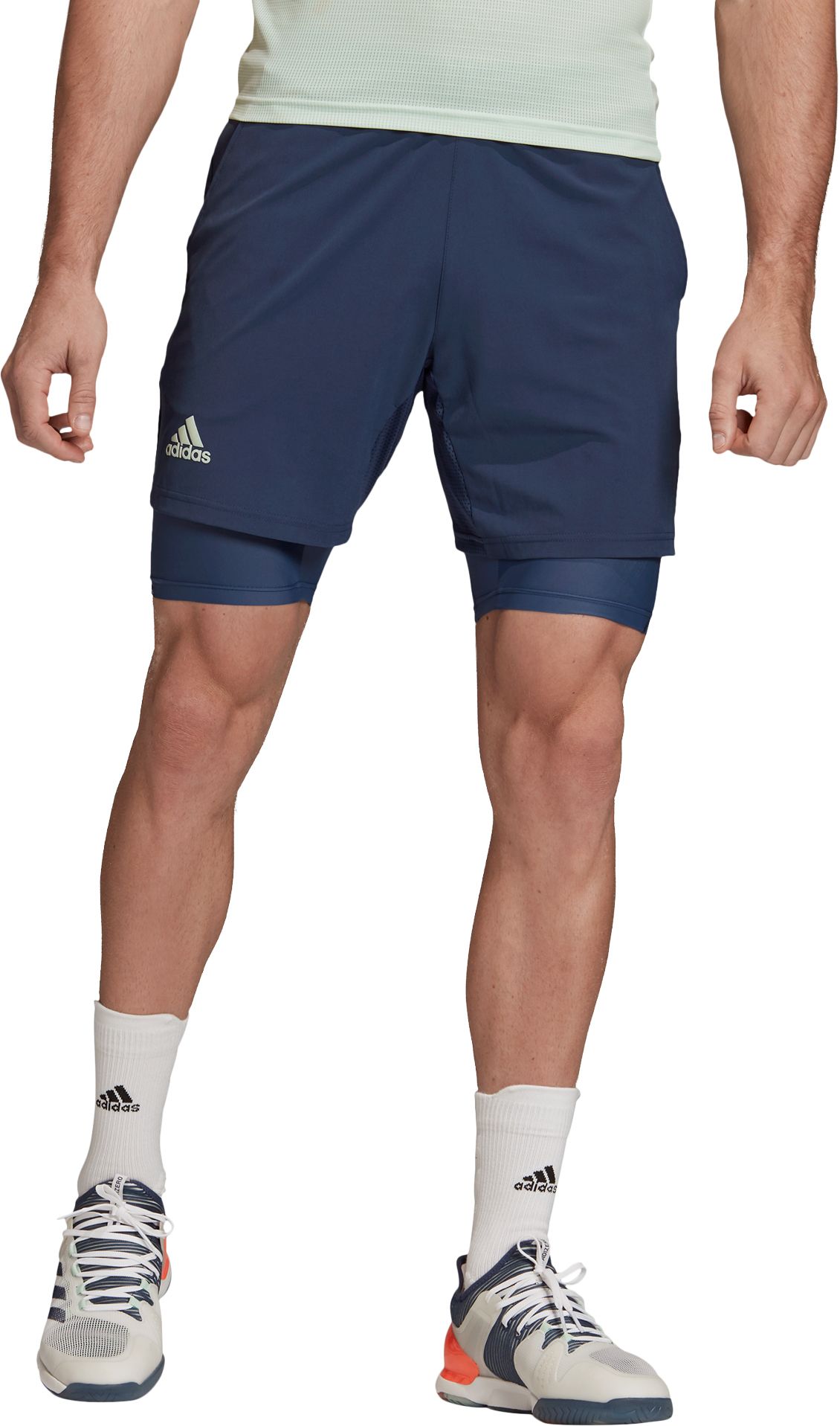adidas Men's 2-in-1 7 Tennis Shorts - .97