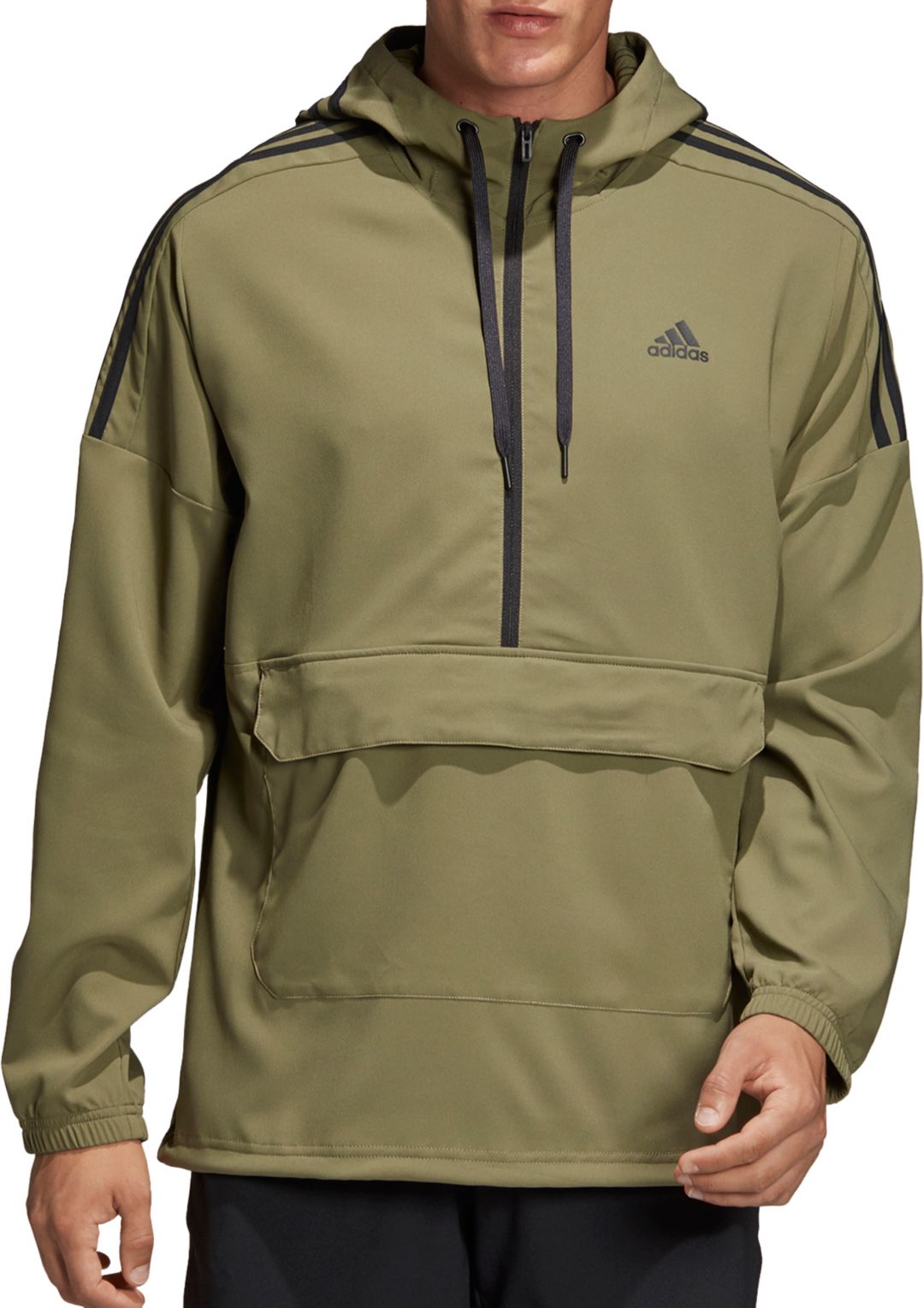 adidas Men's 3 Stripe SID Anorak Jacket adidas Men's 3 Stripe SID Anorak Jacket