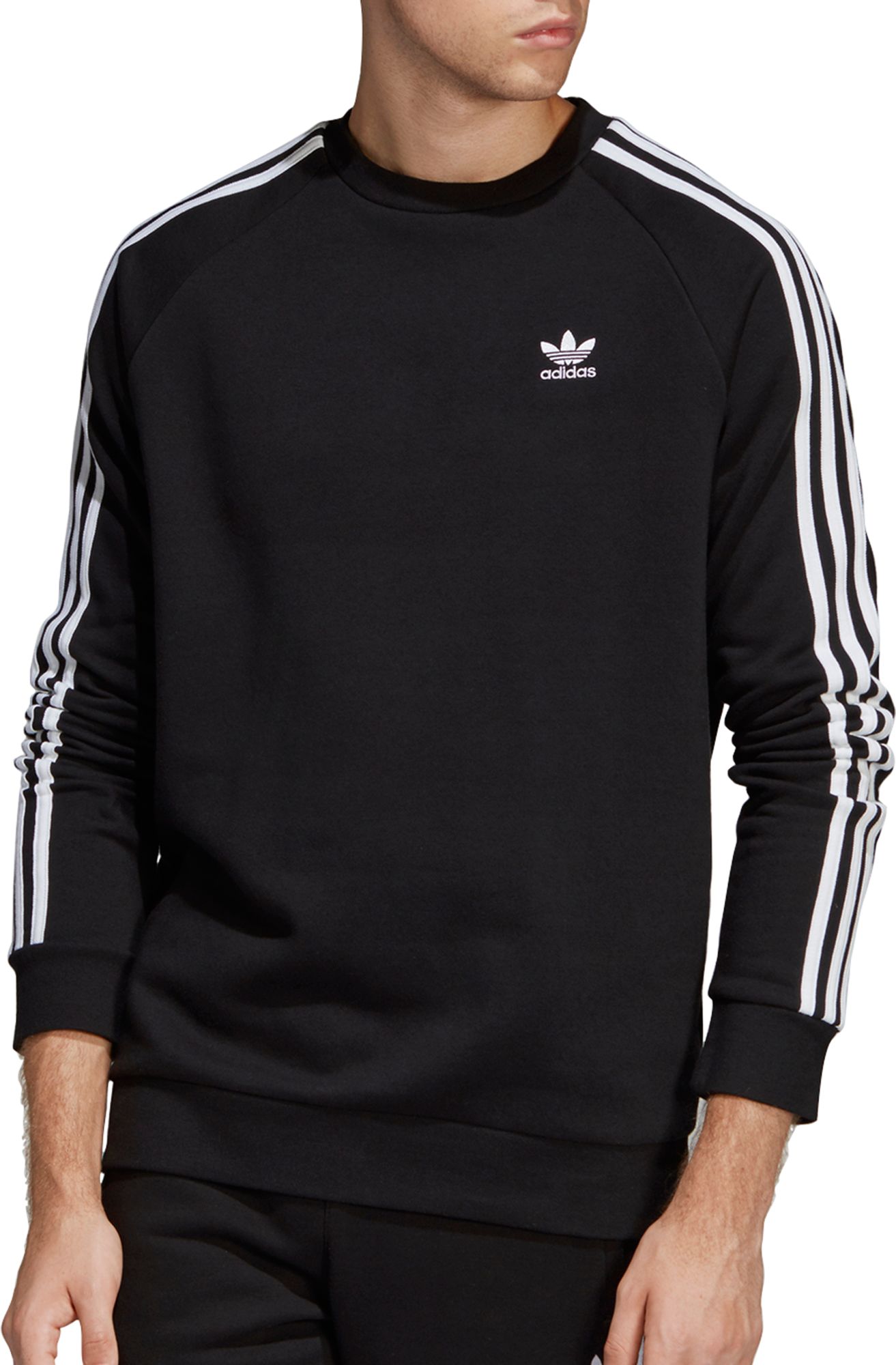 black adidas crew sweatshirt