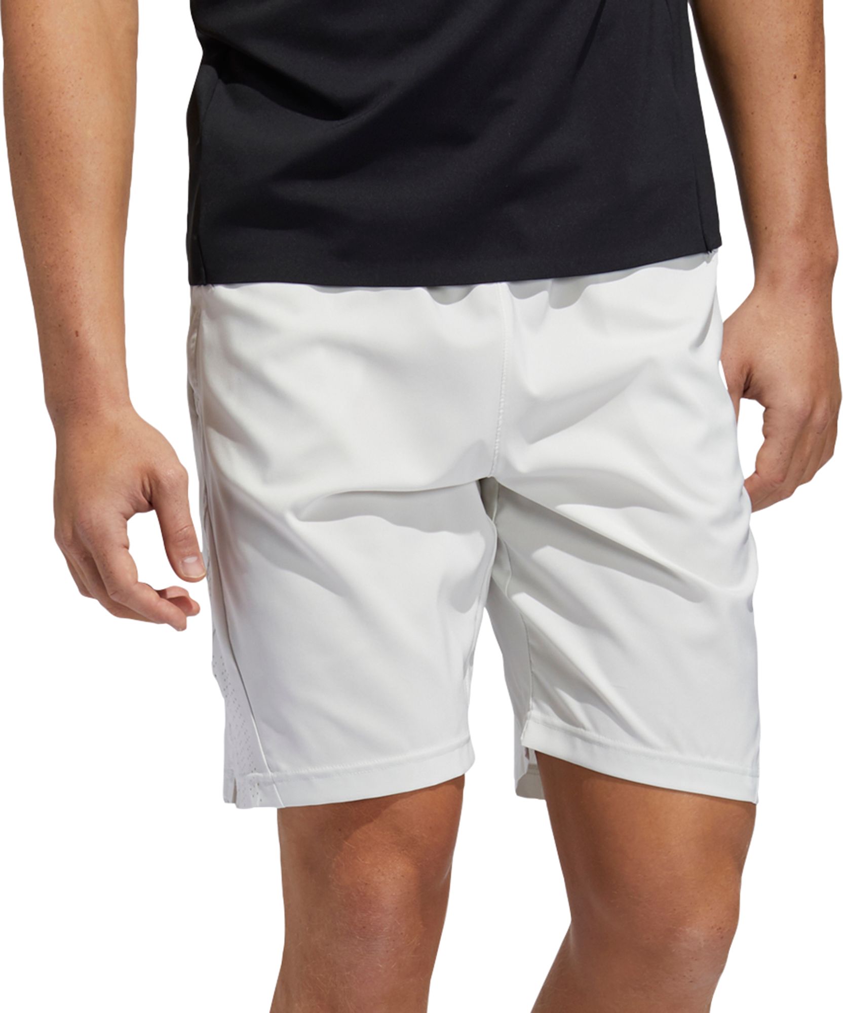 adidas men's axis 20 woven heathered training shorts