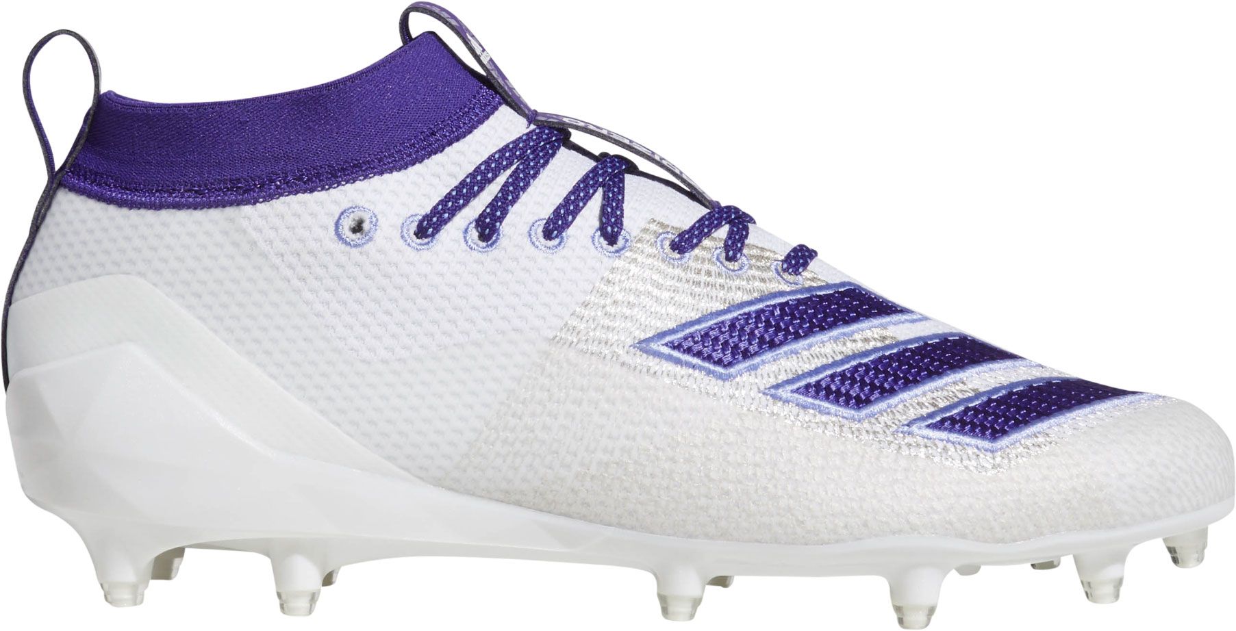 purple and black football cleats