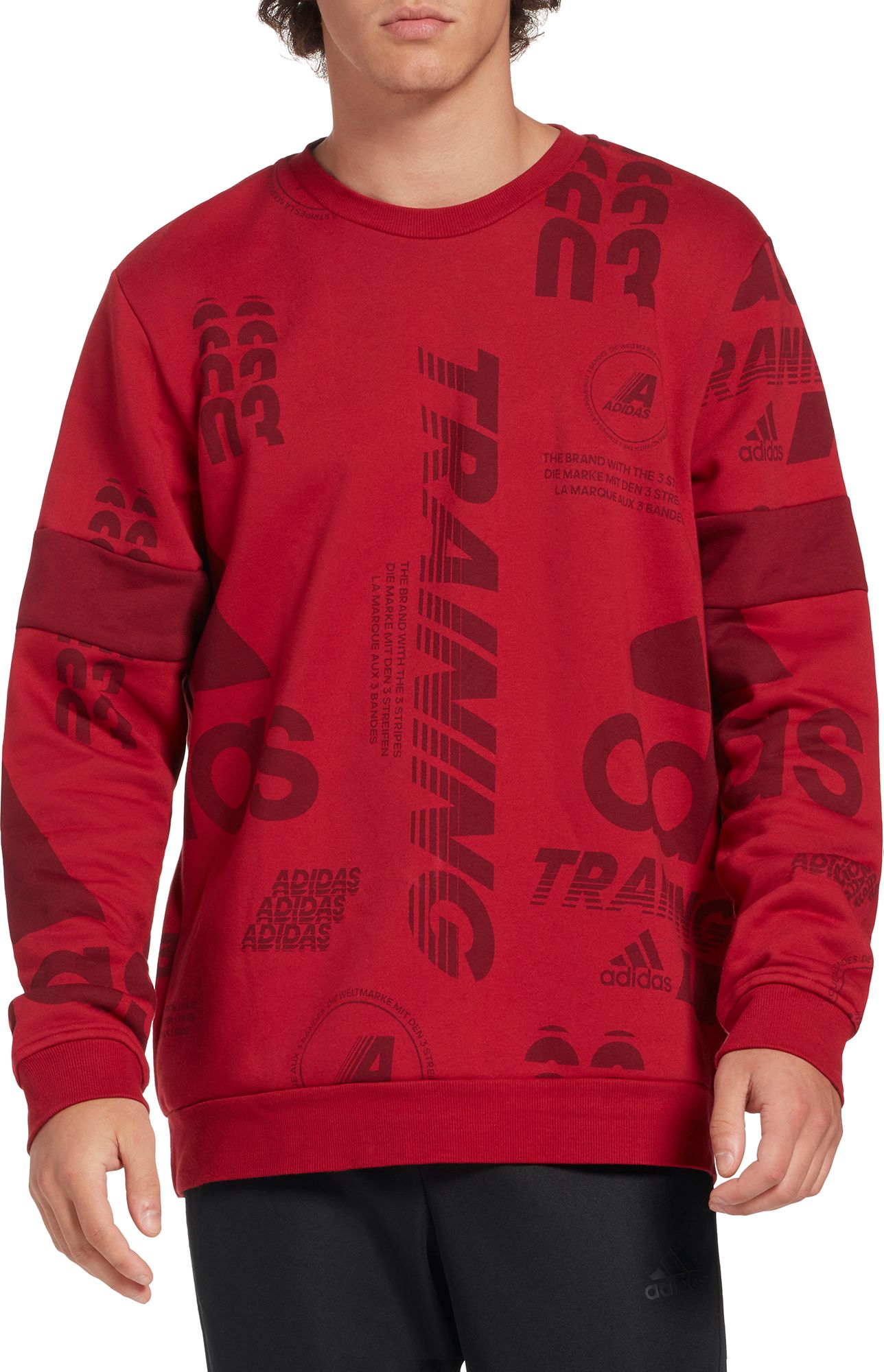 adidas Men's Post Game Allover Print Crewneck Sweatshirt - .97 - .97