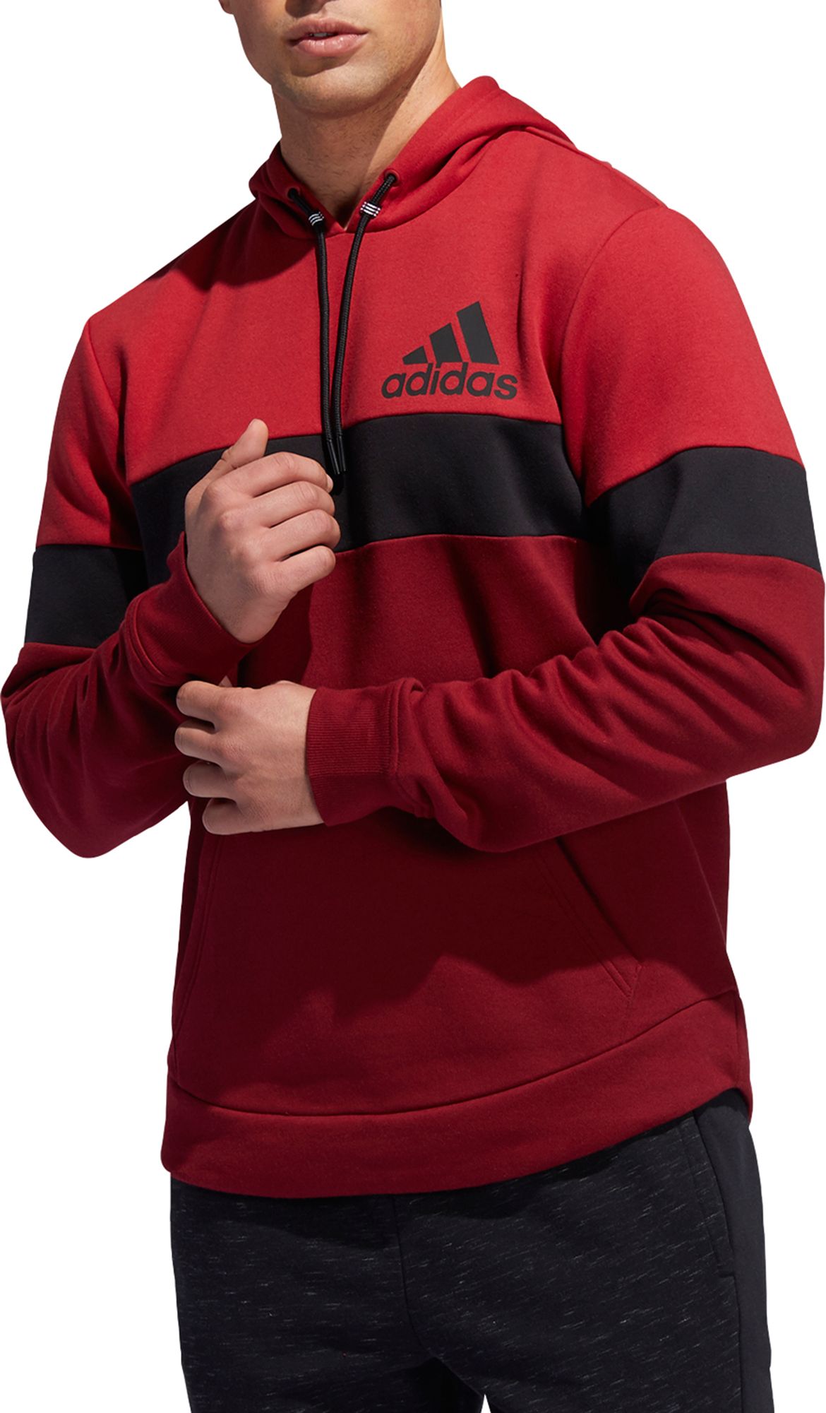dark red adidas hoodie