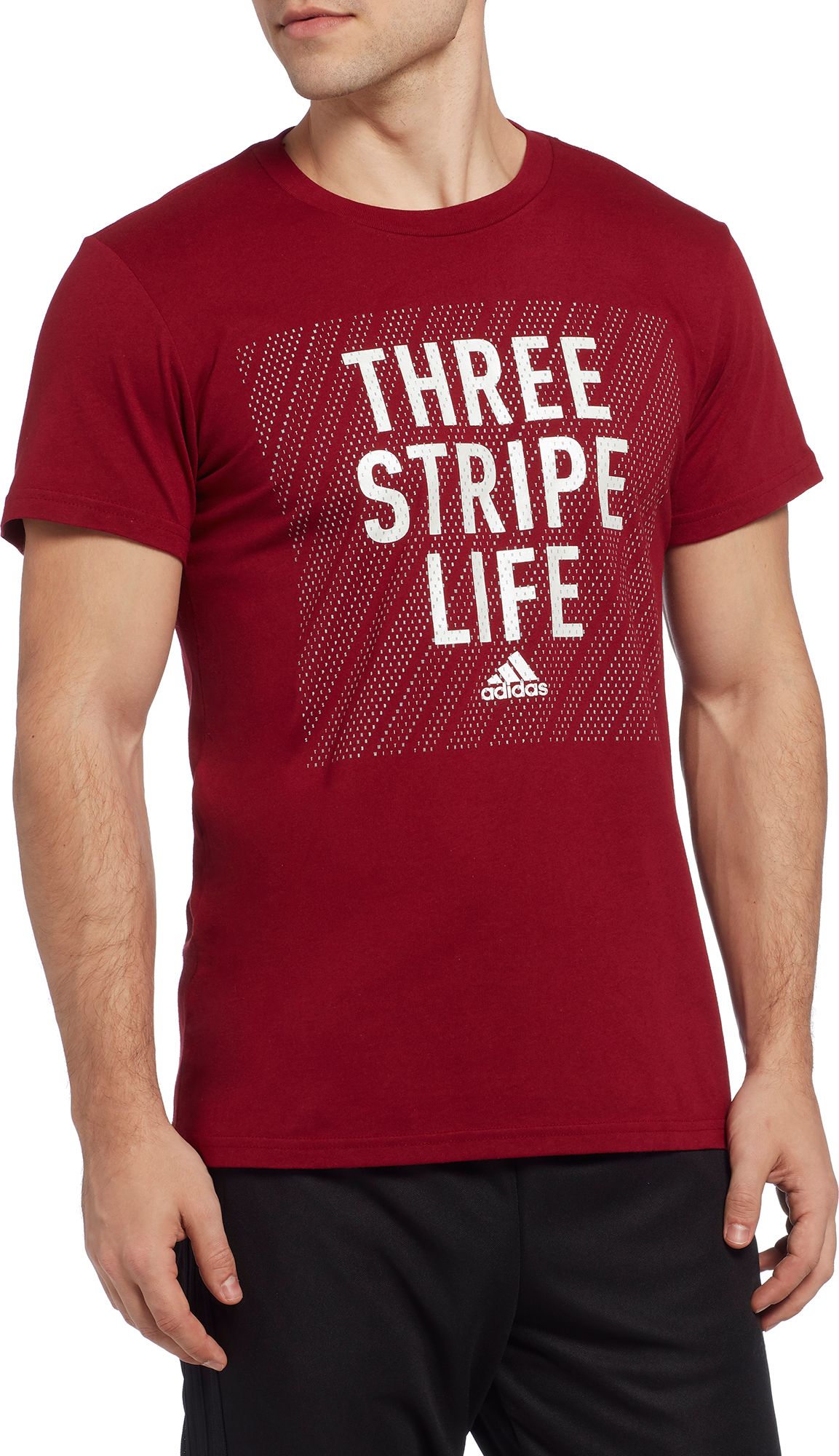 adidas Men's Three-Stripe Life Graphic T-Shirt