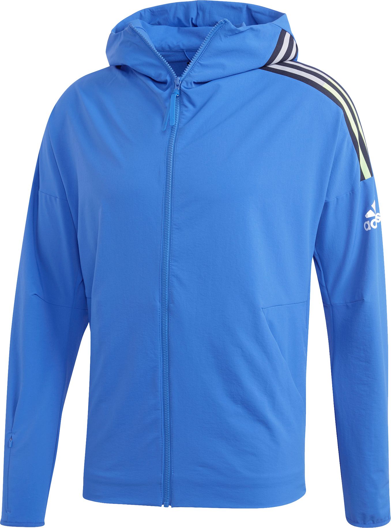 blue and white adidas hoodie