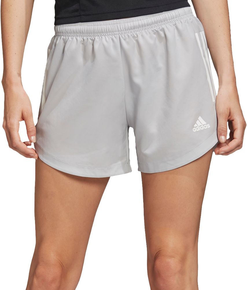 grey adidas shorts womens