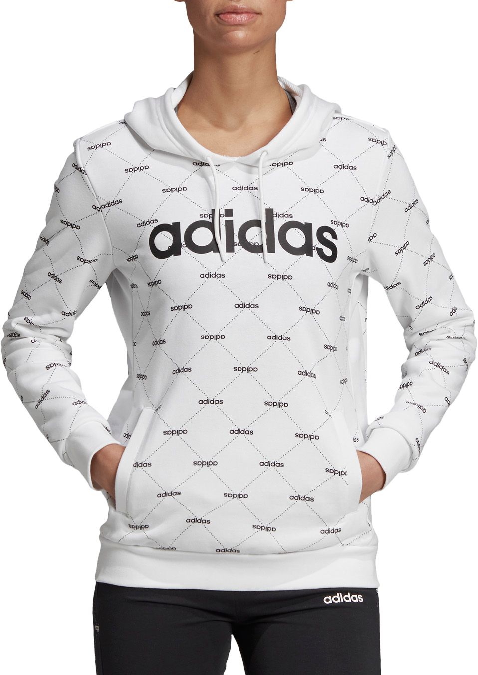 white adidas hoodie womens