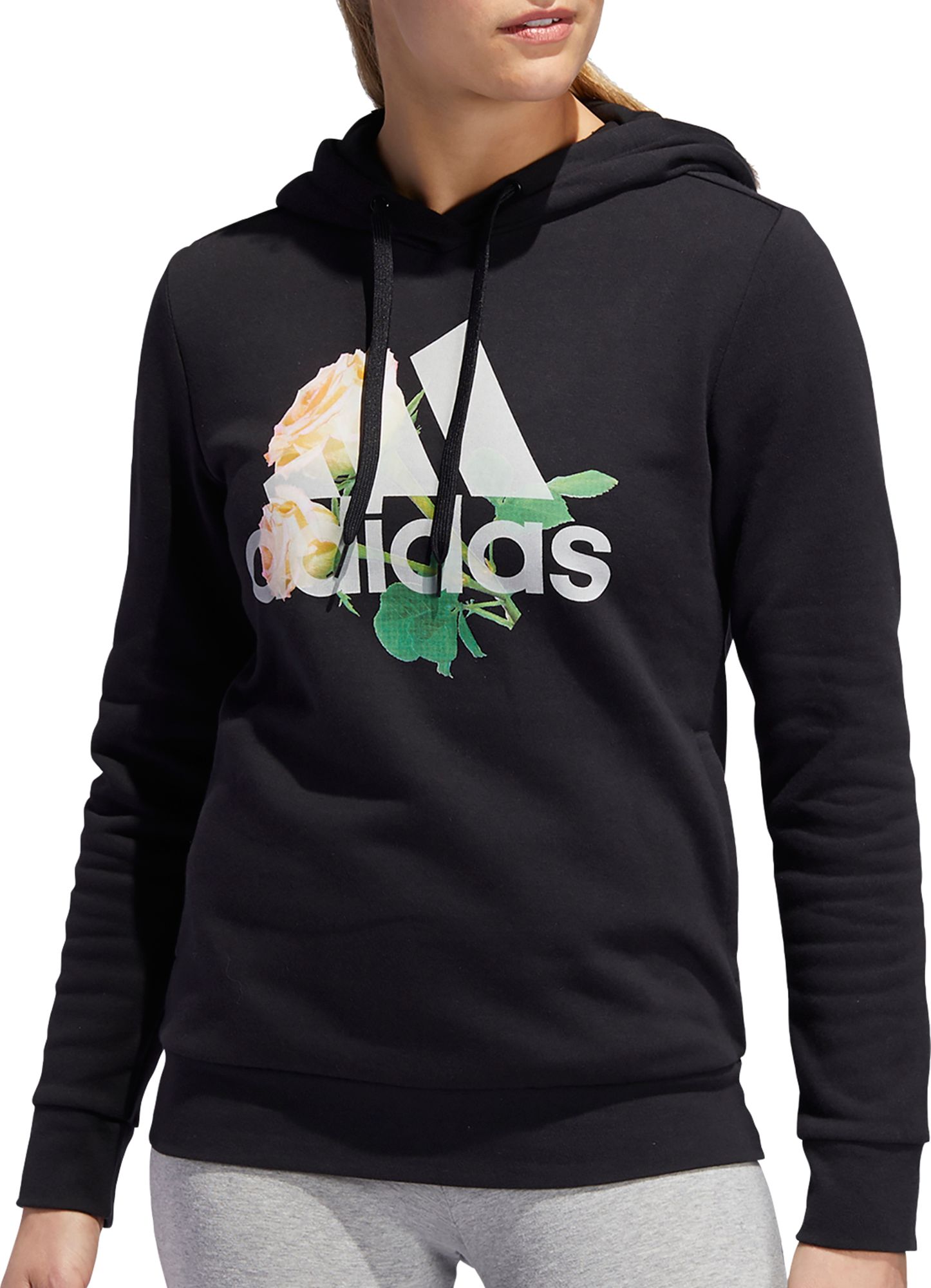 flower adidas hoodie