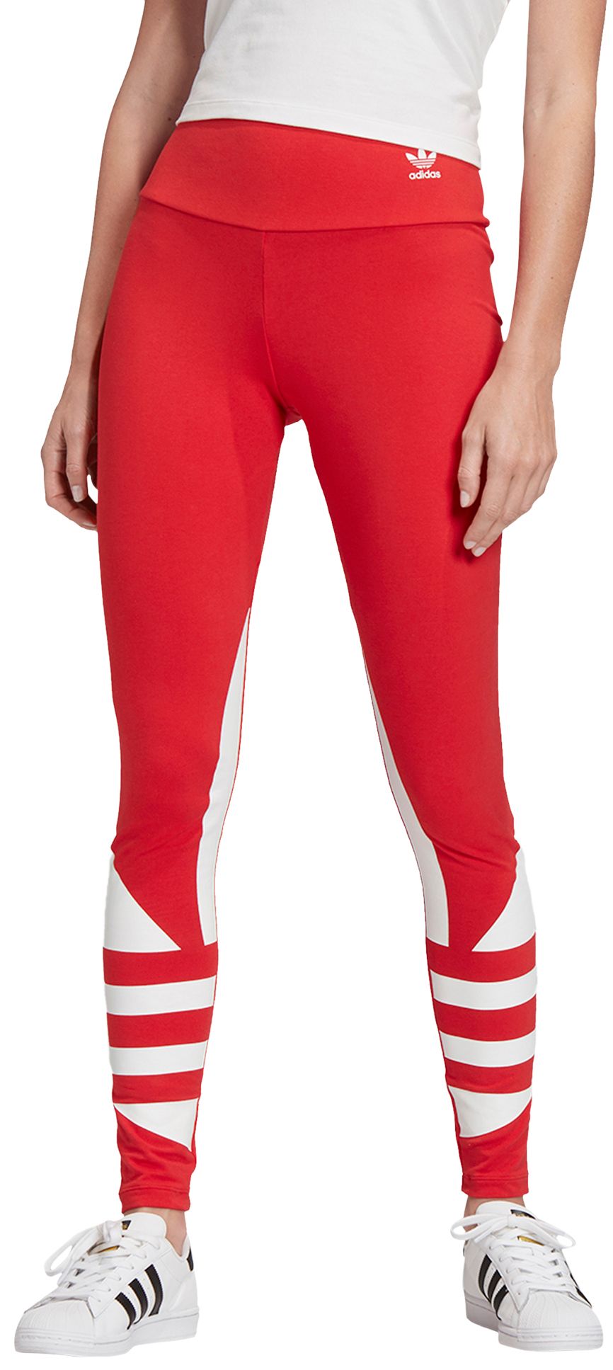 red adidas tights womens