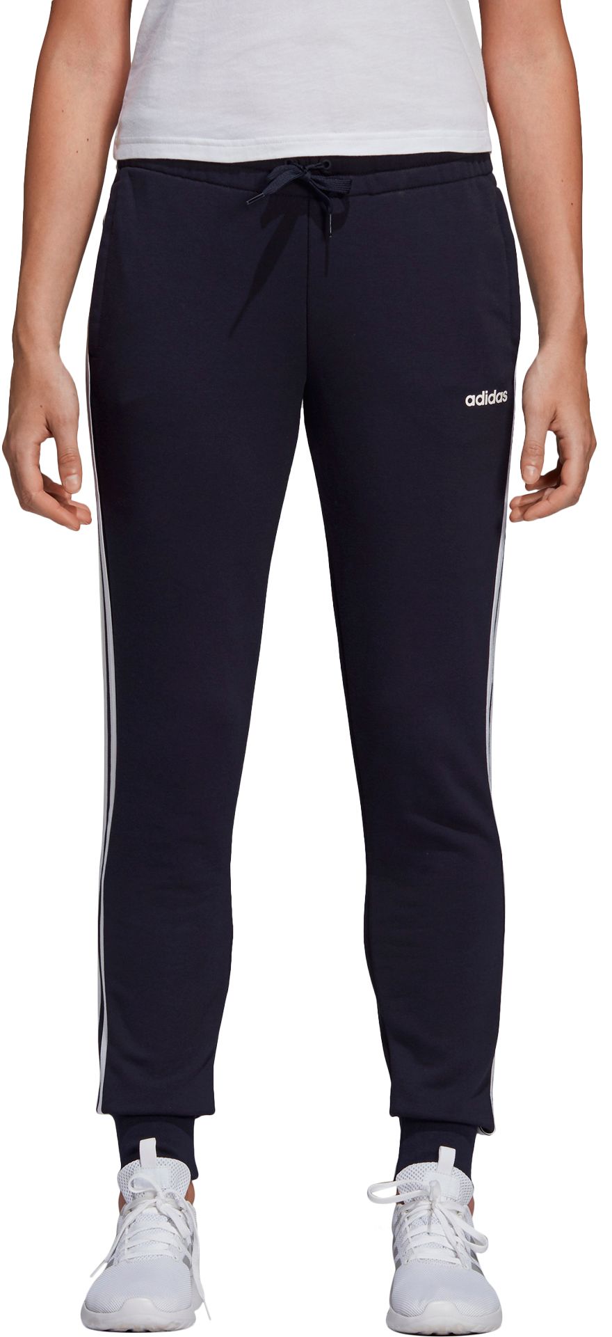 adidas Women's Essentials 3-Stripes Single Jersey Pants