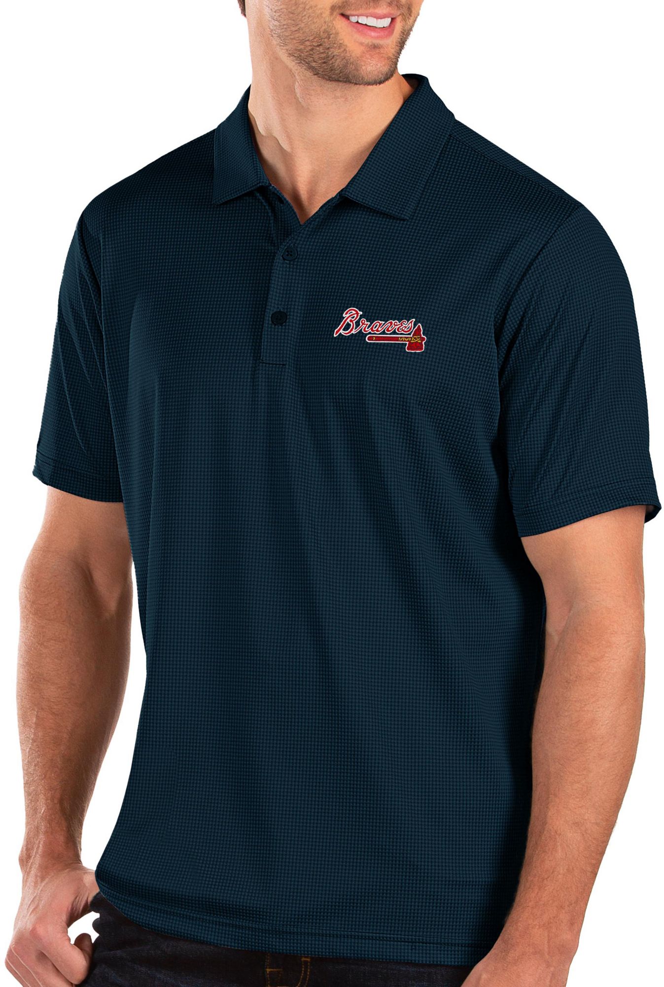 Men's Antigua Heathered Gray Dallas Cowboys Affluent Polo