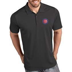 Antigua Men's Chicago Cubs Tribute Grey Performance  Polo