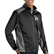 Antigua Men's Los Angeles Dodgers Revolve Black Full-Zip Jacket