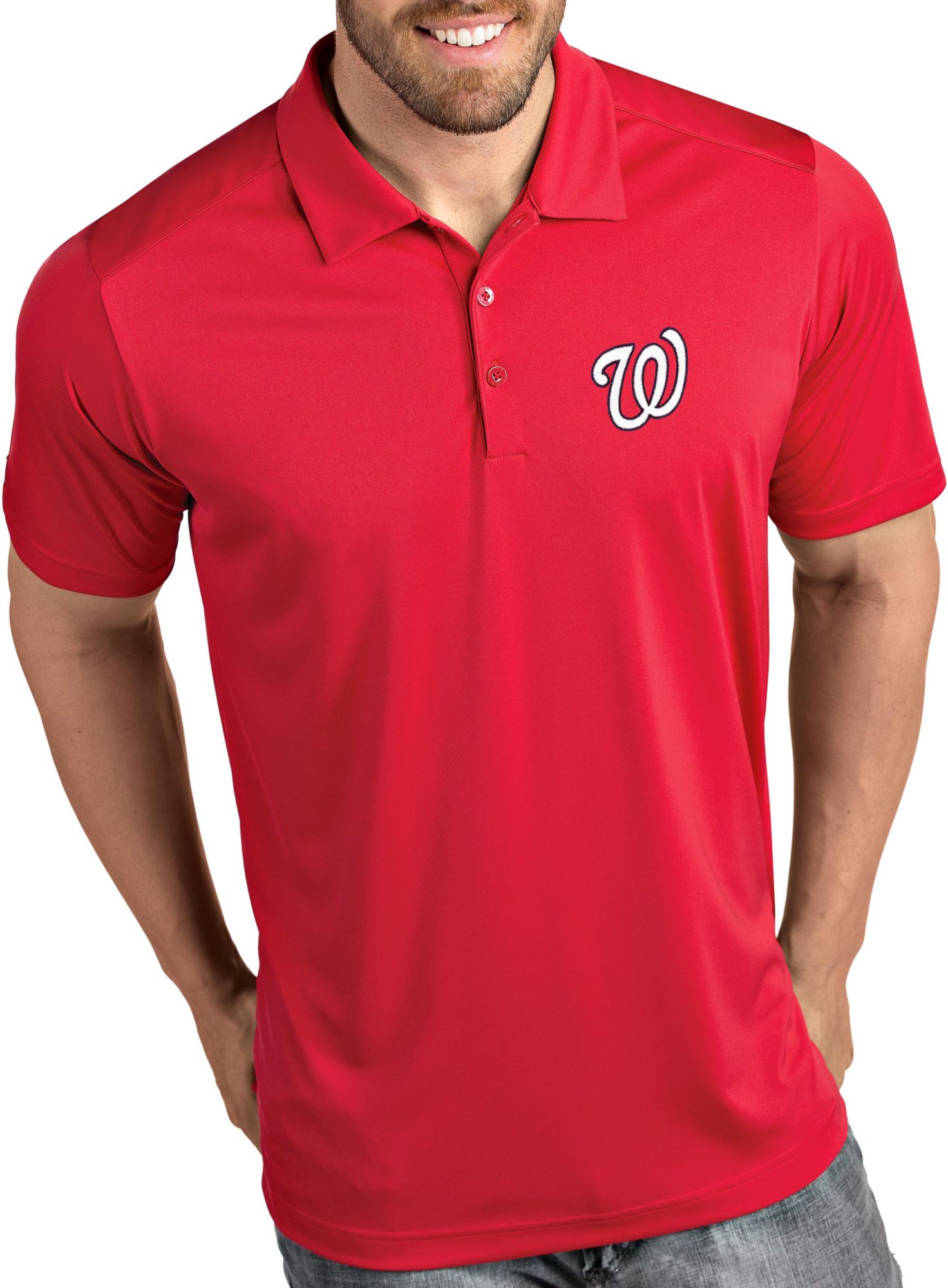 washington nationals red polo shirt