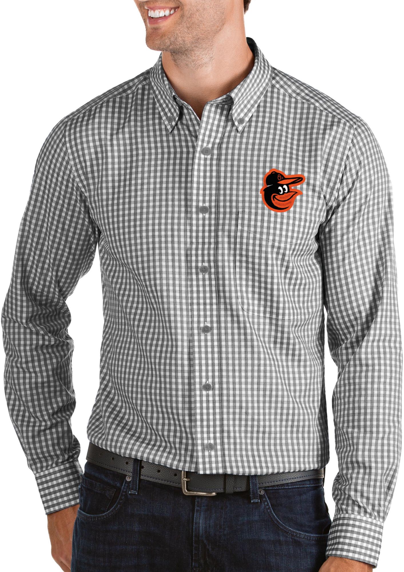 orioles button down shirt