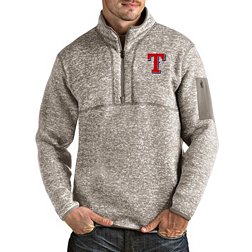 Texas Rangers Antigua Patriotic Affluent Polo - Gray/White
