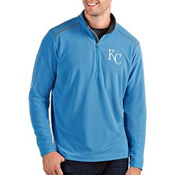Antigua Men's Kansas City Royals Light Blue Glacier Quarter-Zip Pullover