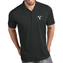 Antigua Men's BYU Cougars Grey Tribute Performance Polo