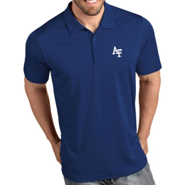 Antigua Men's Air Force Falcons Royal Tribute Performance Polo