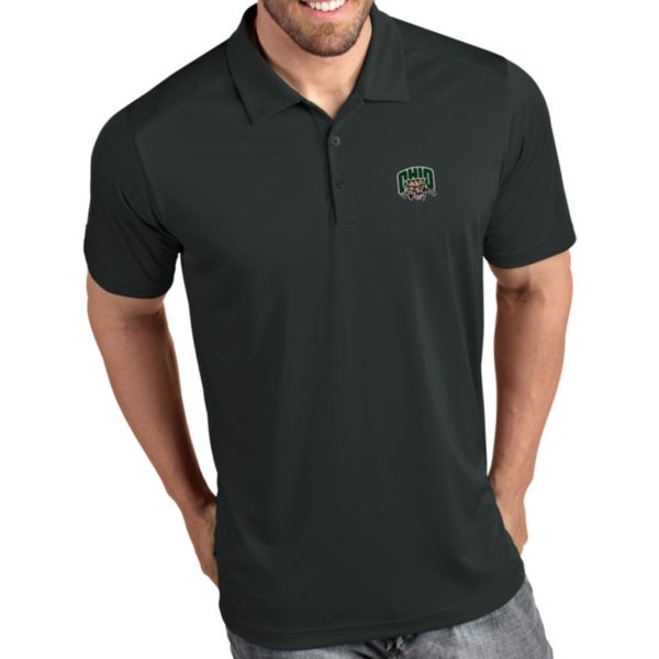 Antigua Men's Ohio Bobcats Grey Tribute Performance Polo