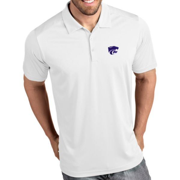 Antigua Men's Kansas State Wildcats Tribute Performance White Polo