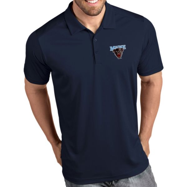Antigua Men's Maine Black Bears Blue Tribute Performance Polo