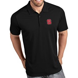 Antigua Men's NC State Wolfpack Tribute Performance Black Polo