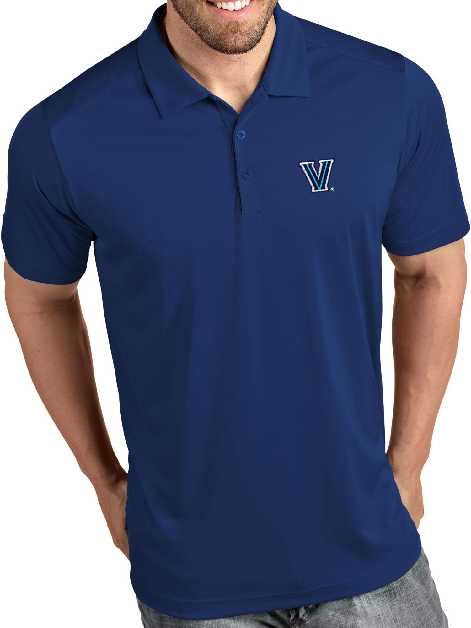Antigua Men's Villanova Wildcats Blue Tribute Performance Polo