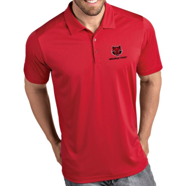 Antigua Men's Arkansas State Red Wolves Scarlet Tribute Performance Polo