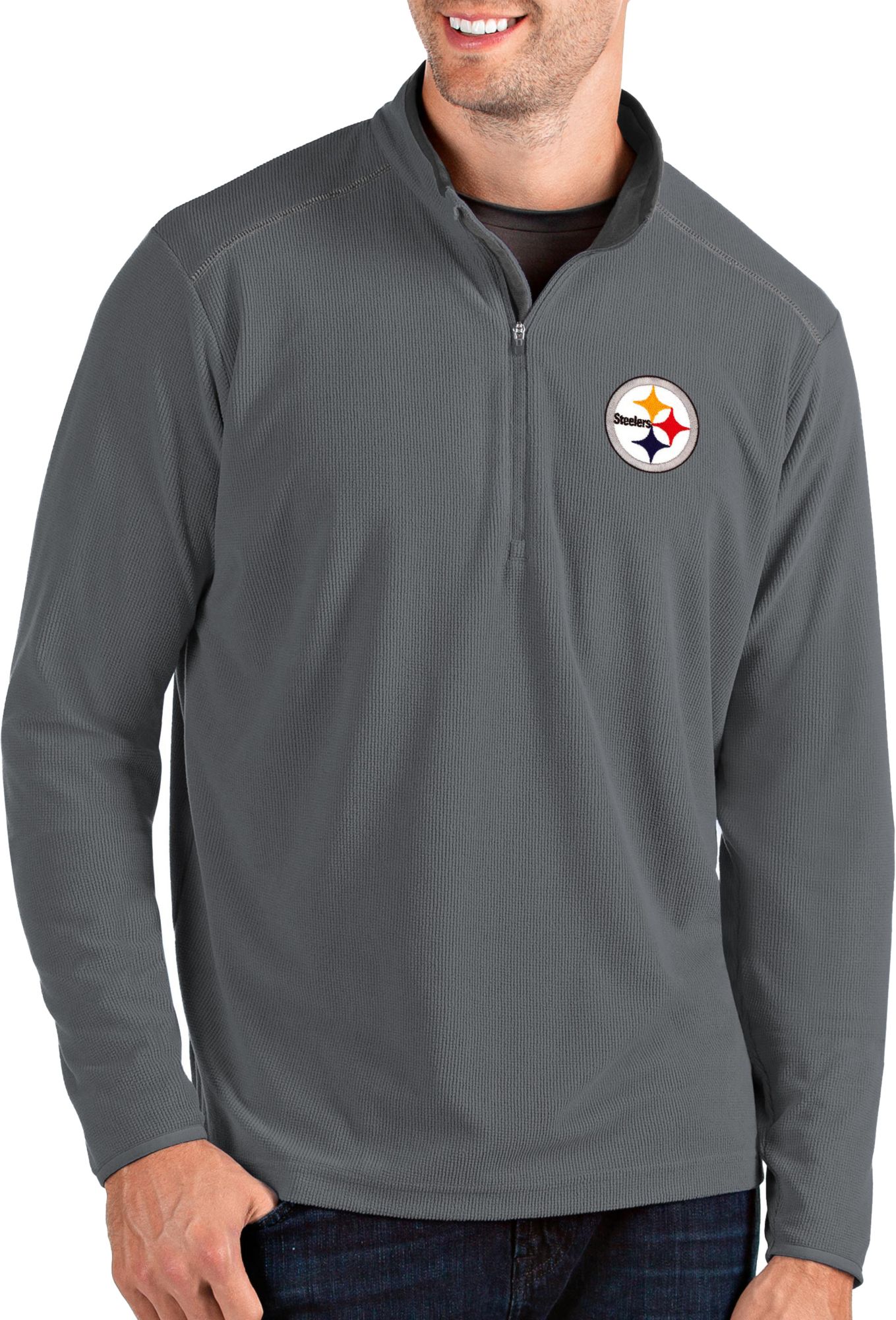 steelers quarter zip hoodie