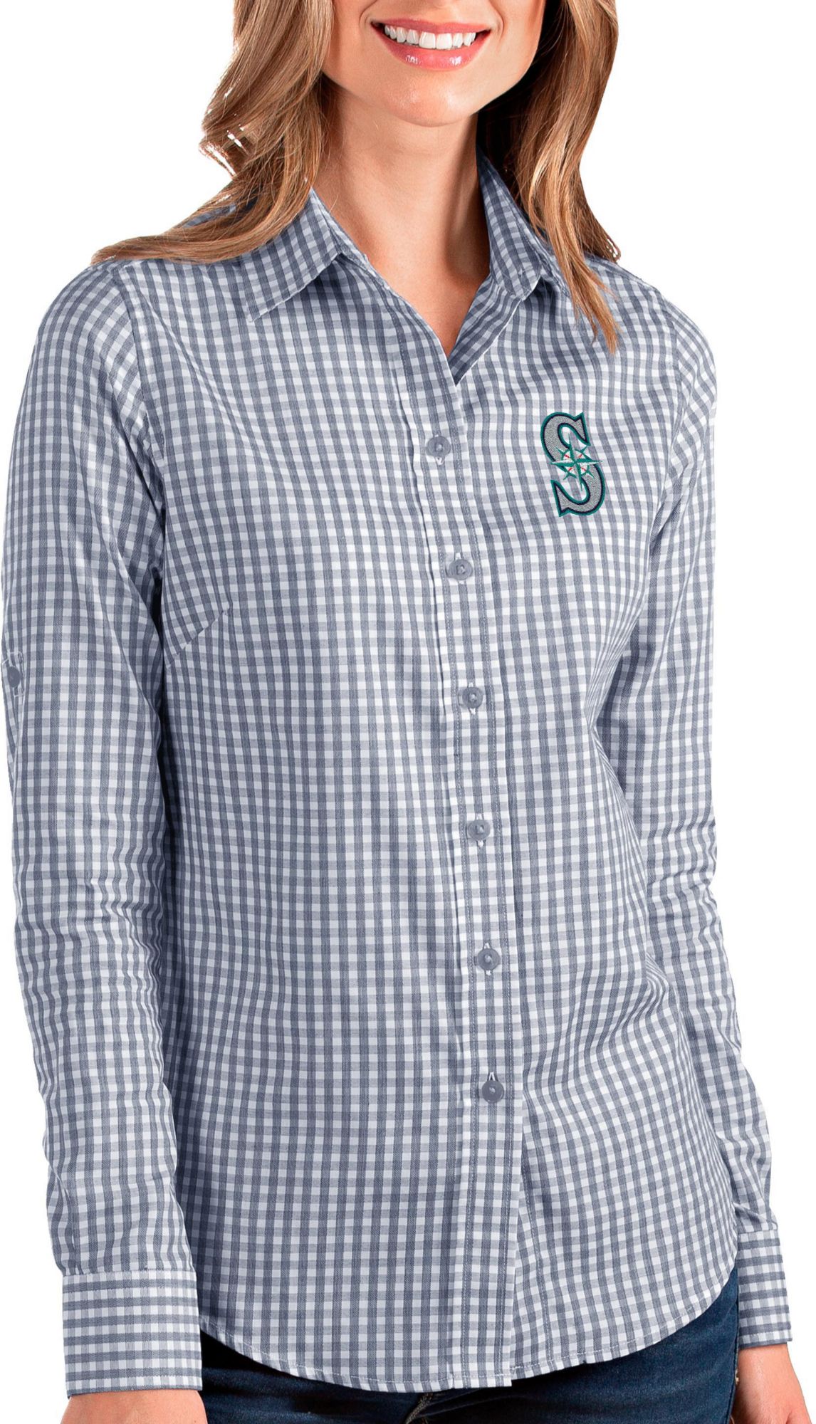 mariners button up shirt