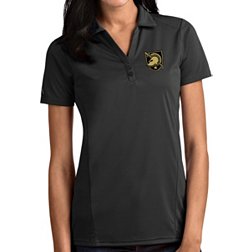 Antigua Women's Army West Point Black Knights Grey Tribute Performance Polo