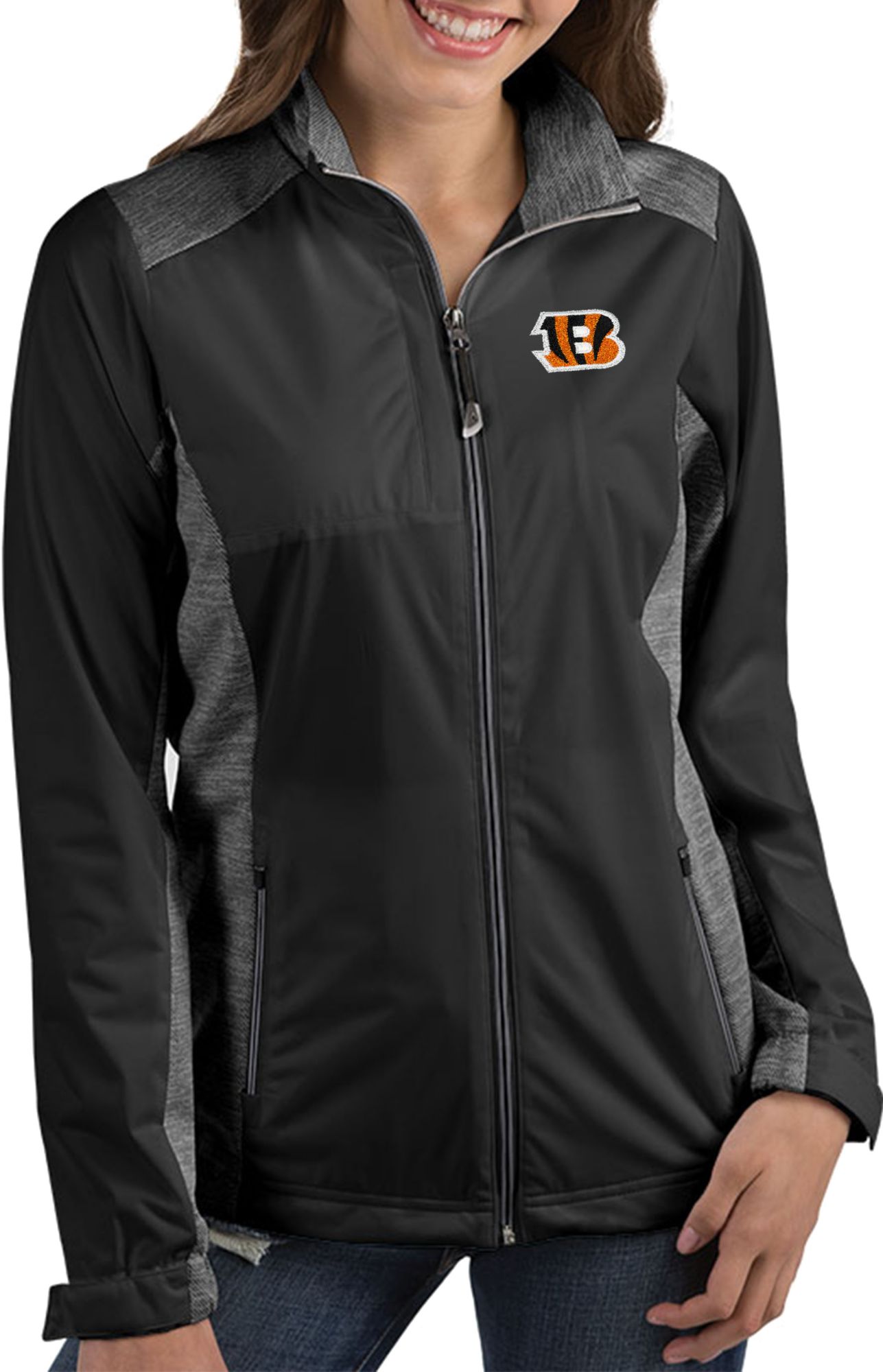 Antigua Apparel / Women's Cincinnati Bengals Revolve Black Full